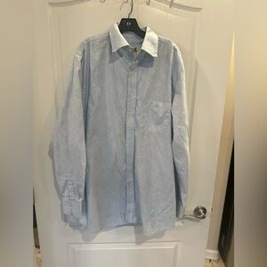 Resistol Ranch Cowboy Western Mens long sleeve shirt XXL Blue Paisley Button Up